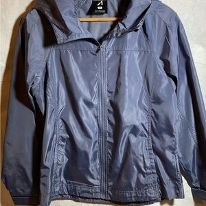 Women’s Periwinkle Hooded Windbreaker size s